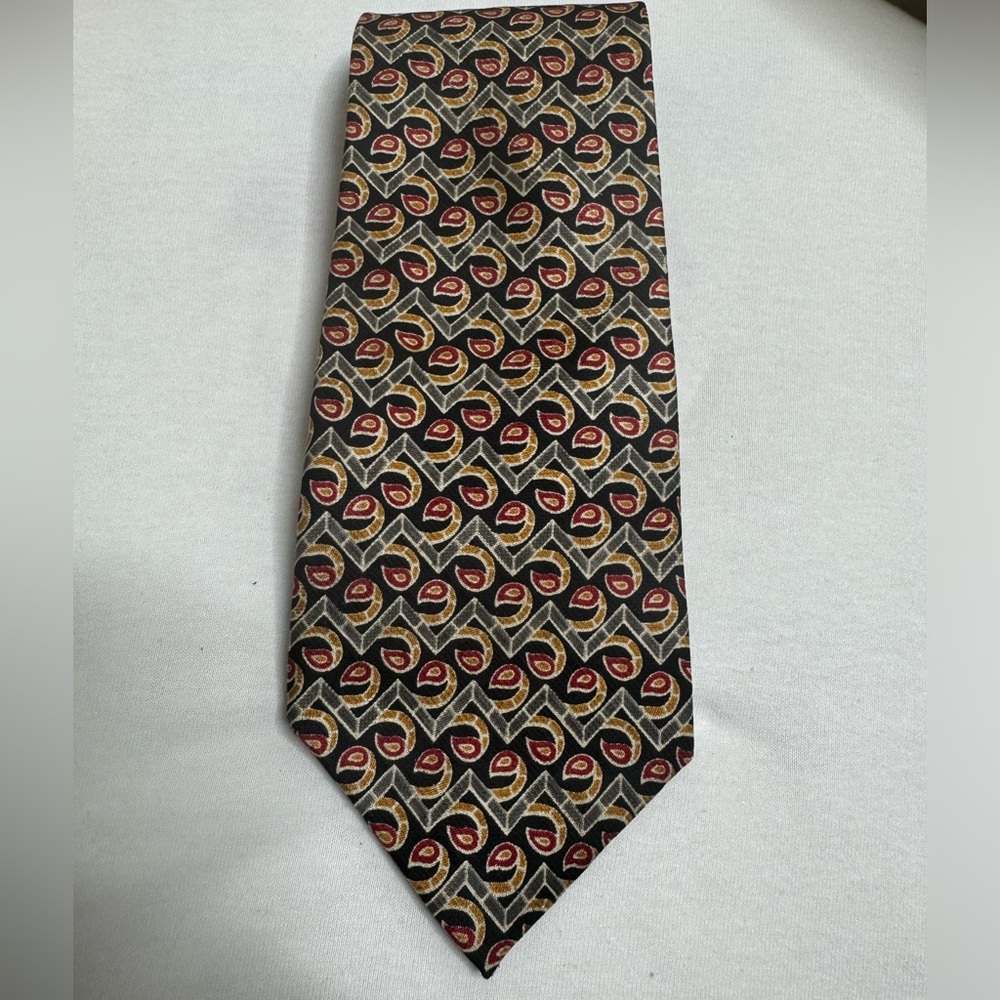 VNTG Christian Dior Cravate 100% Import Silk Men's Tie Multicolored Print Canada